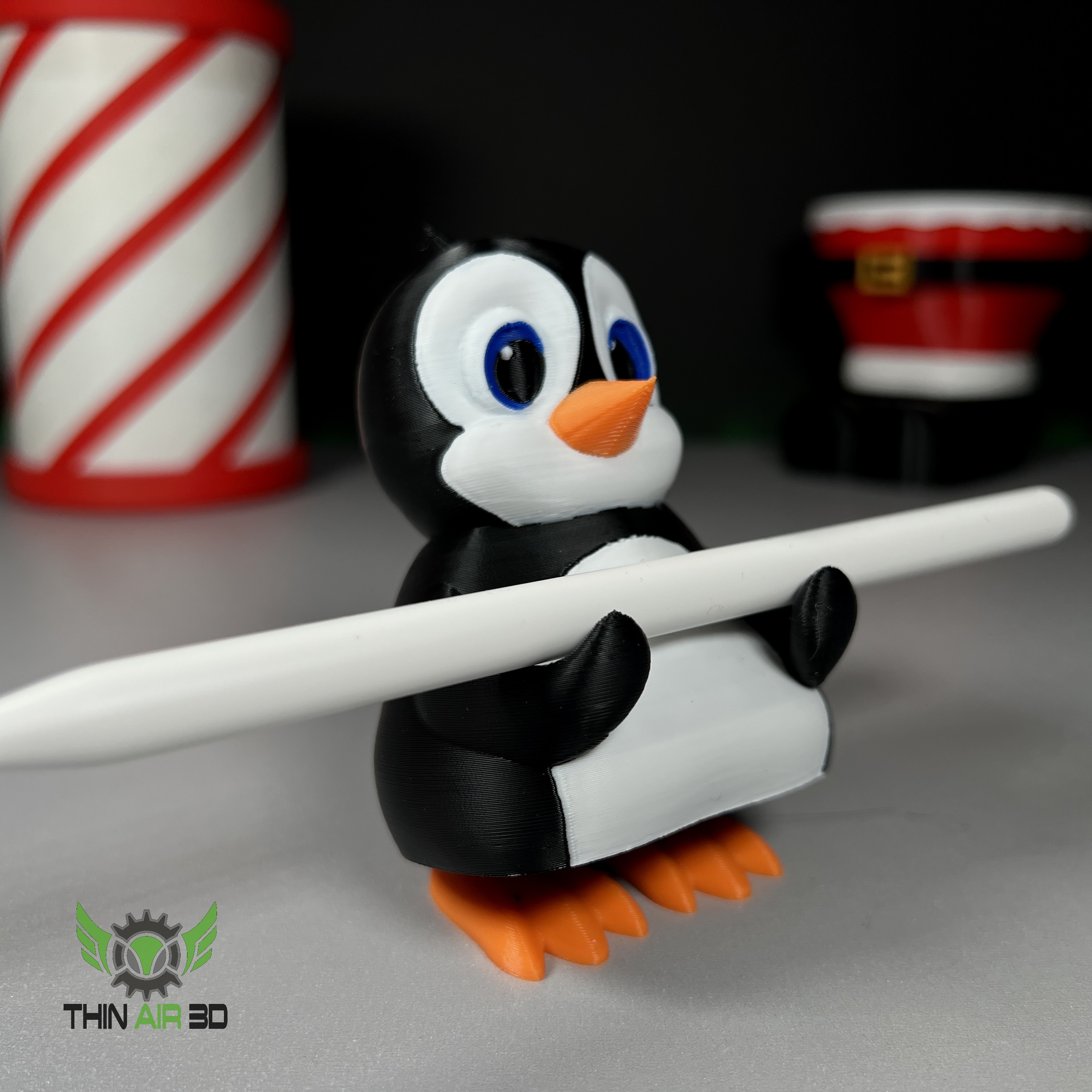 Standing Penguin Pencil Holder